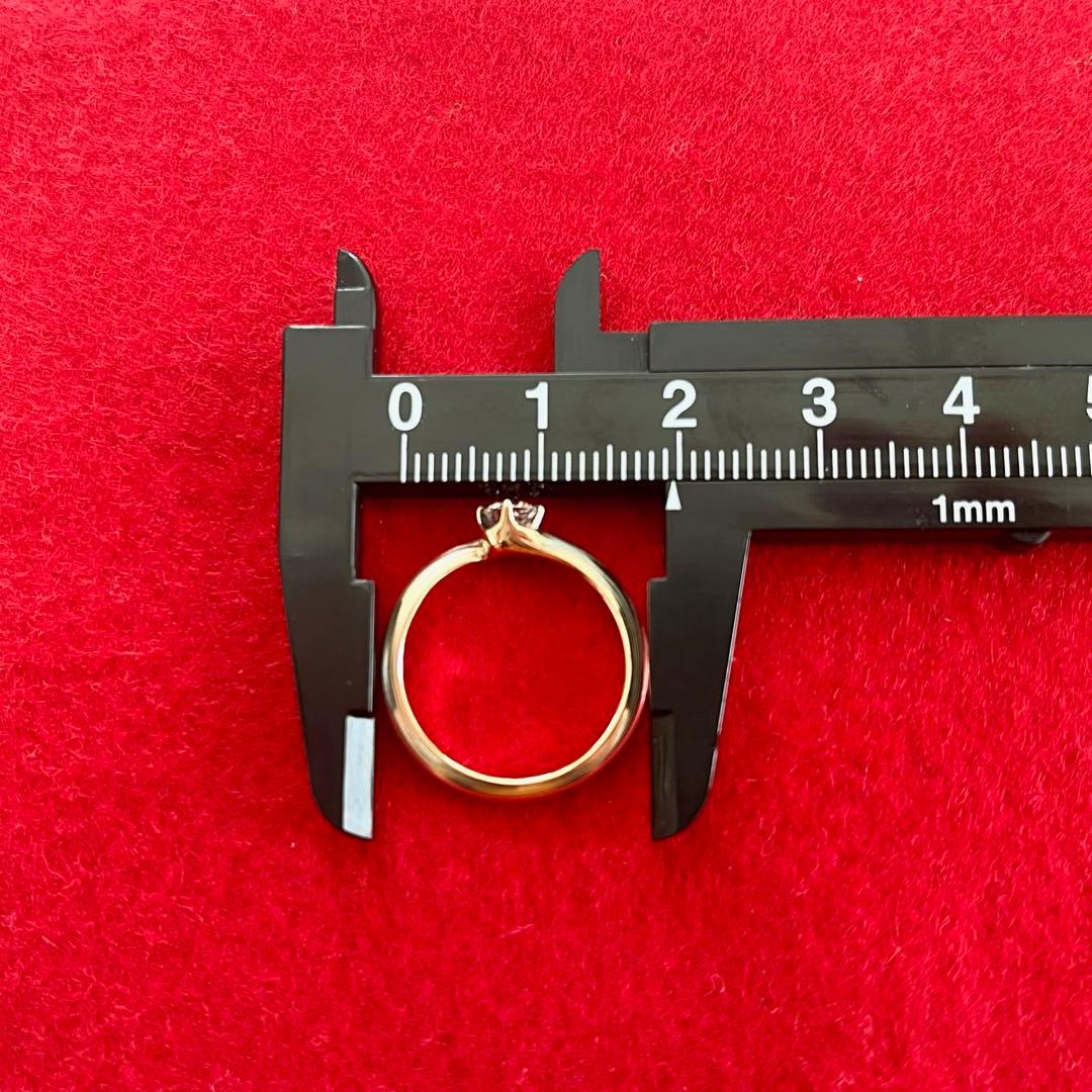 ネ*コ様 杢目金屋リング　指輪　ダイヤモンド　一粒　ブランド　婚約指輪　K18