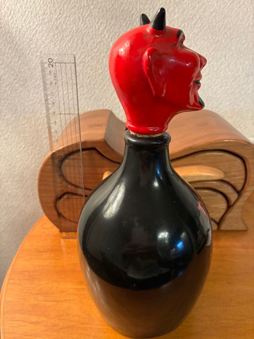 ビンテージ デビル 悪魔 レッドデビル デカンタ 毒瓶 ミッドセンチュリー