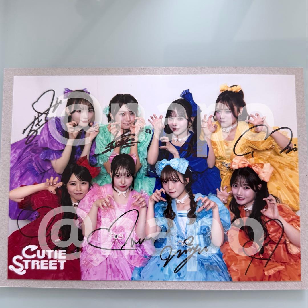 CUTIE STREET 全員サイン入り ライブフォト 2Lサイズ CUTIE STREET 全員サイン入り ライブフォト 2Lサイズ