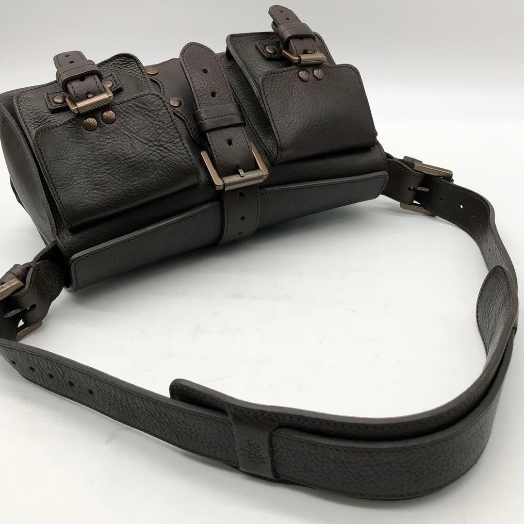 ✨極希少✨マルベリー ワンショルダーバッグ ミニロクサンヌ レザー ブラウン