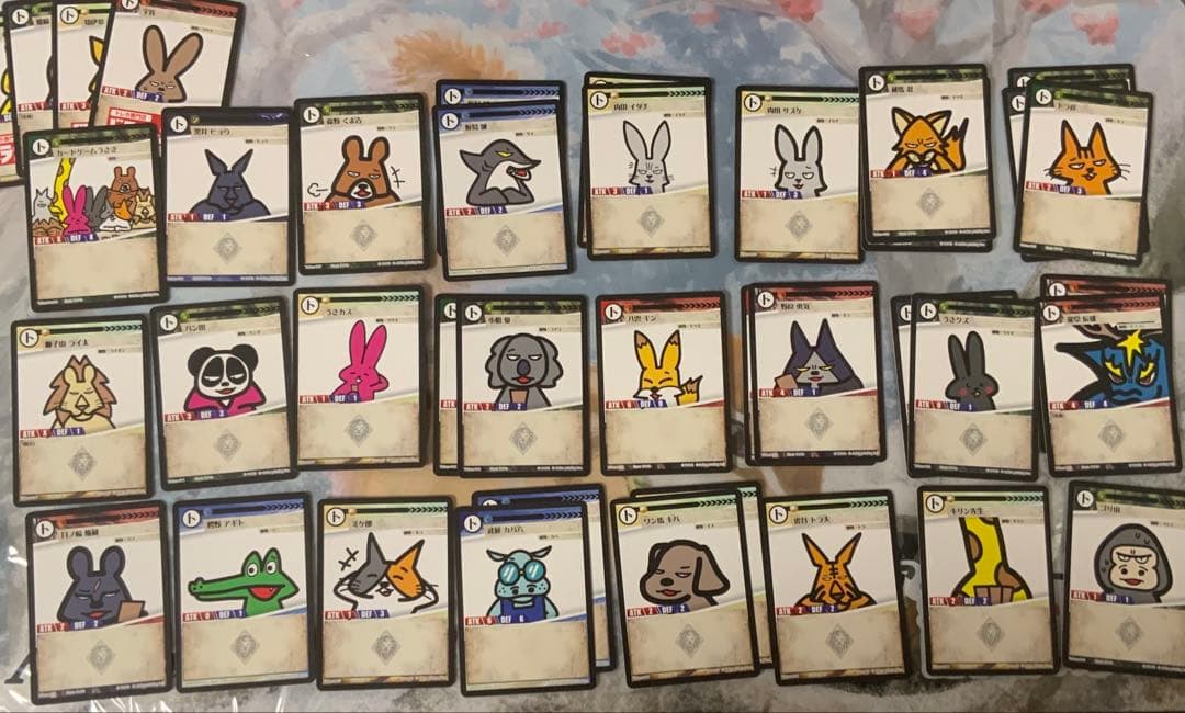 アニマルカードゲーム・クラファン豪華フルコンプセット＋限定プレイマット