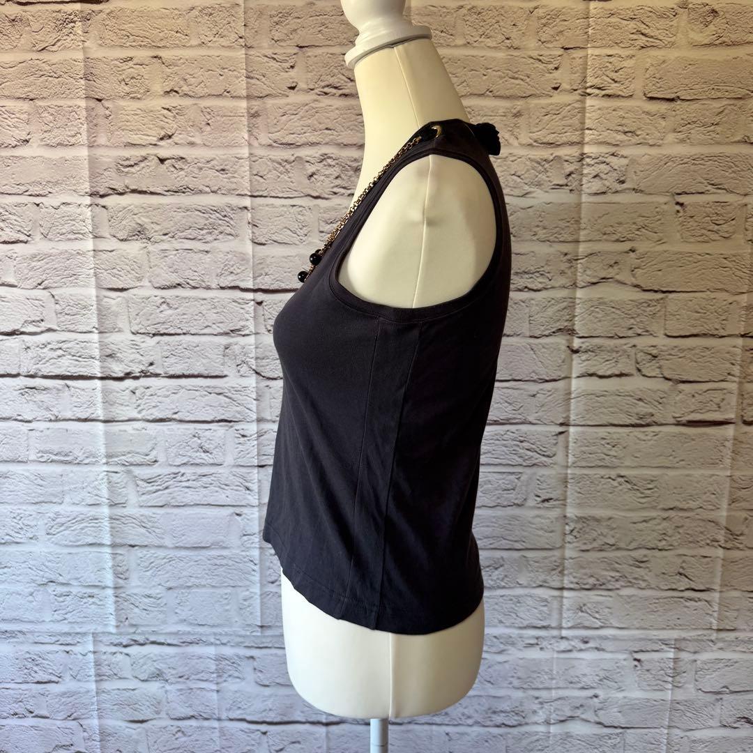 【ルイ ヴィトン】ネックレス付き ノースリーブカットソー タンクトップ Sサイズ