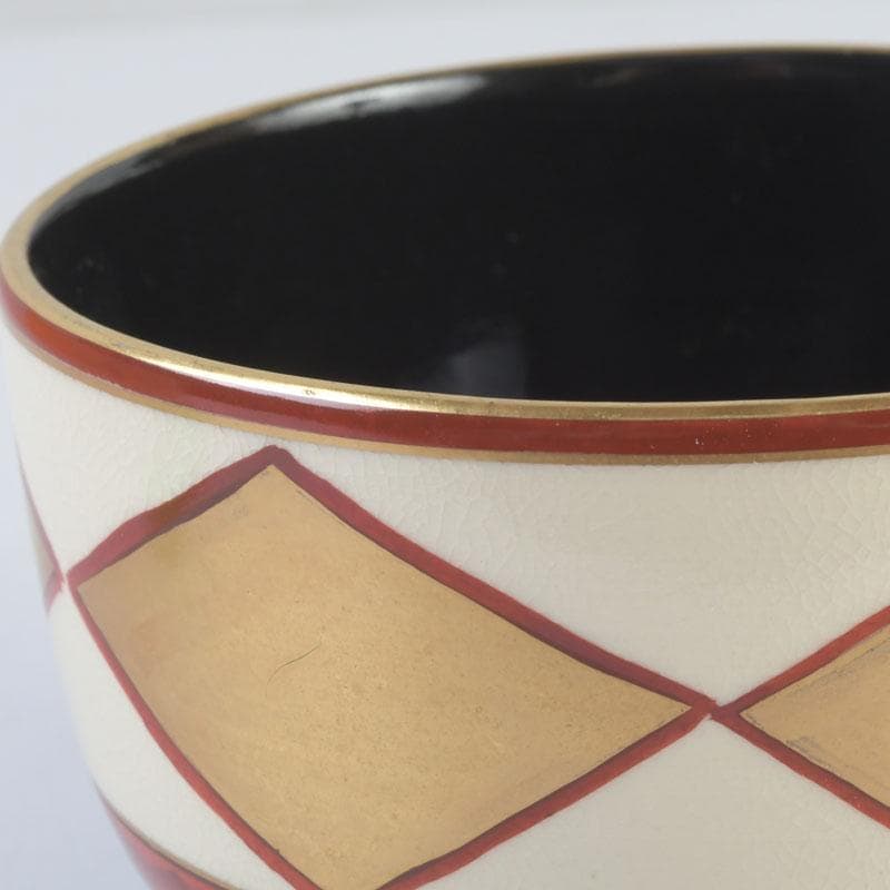 茶道具 京焼 橋本永豊造 仁清写 金菱 茶碗 時代箱 V 9835 - メルカリ