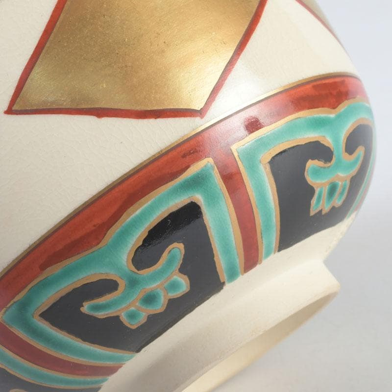 茶道具 京焼 橋本永豊造 仁清写 金菱 茶碗 時代箱 V 9835 - メルカリ