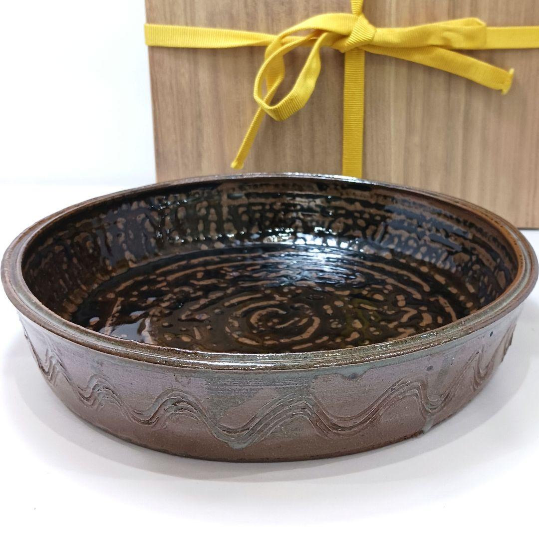 専用Y2846-3 茶道具 須恵窯 徳沢守俊 鉢 建水 直径22㎝ 共箱　て 専用Y2846-3 茶道具 須恵窯 徳沢守俊 鉢 建水 直径22㎝ 共