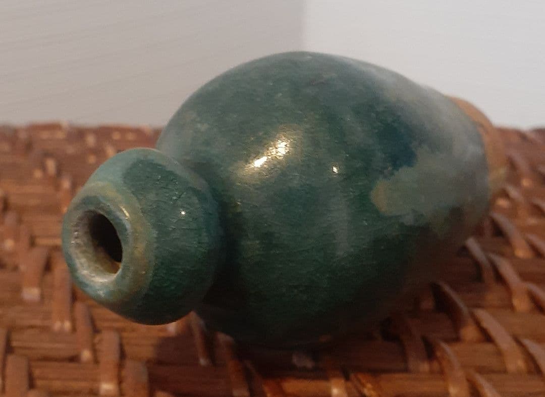 中国古美術中国古陶磁器中国古玩南宋～明朝明代緑釉瓢形小壺鼻煙壺