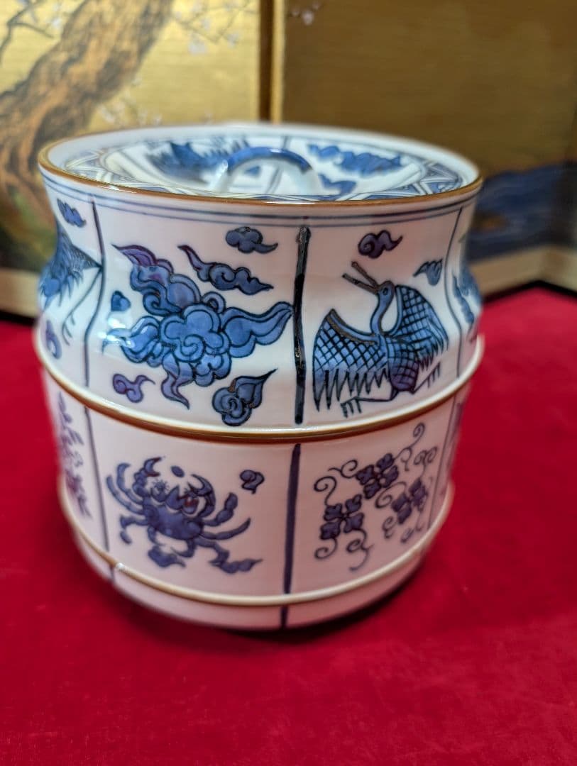 茶道具 皆具 染付祥文 平安 手塚祥堂