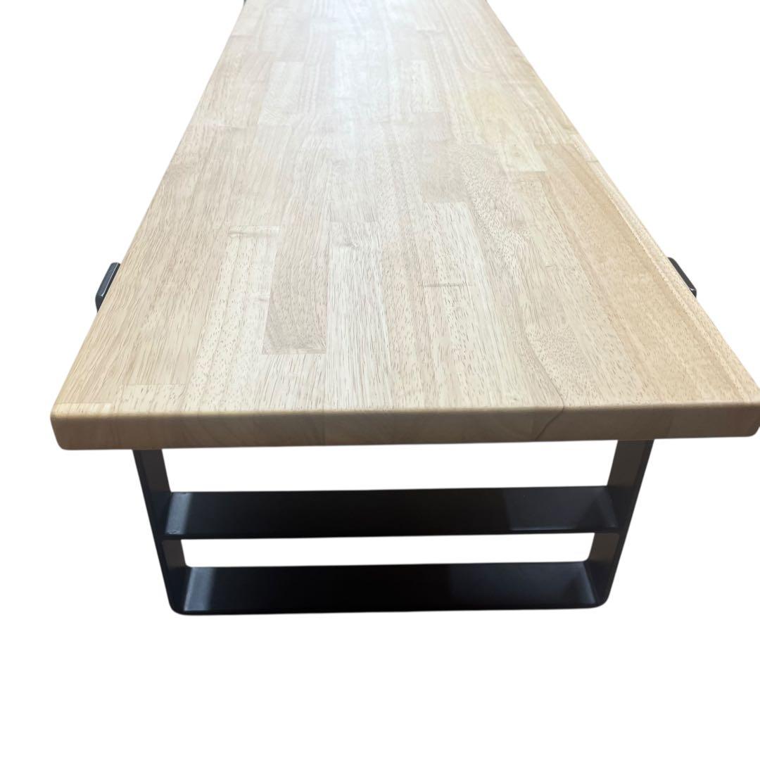 KANADEMONO ダイニングテーブル 120×40ラバーウッドナチュラル