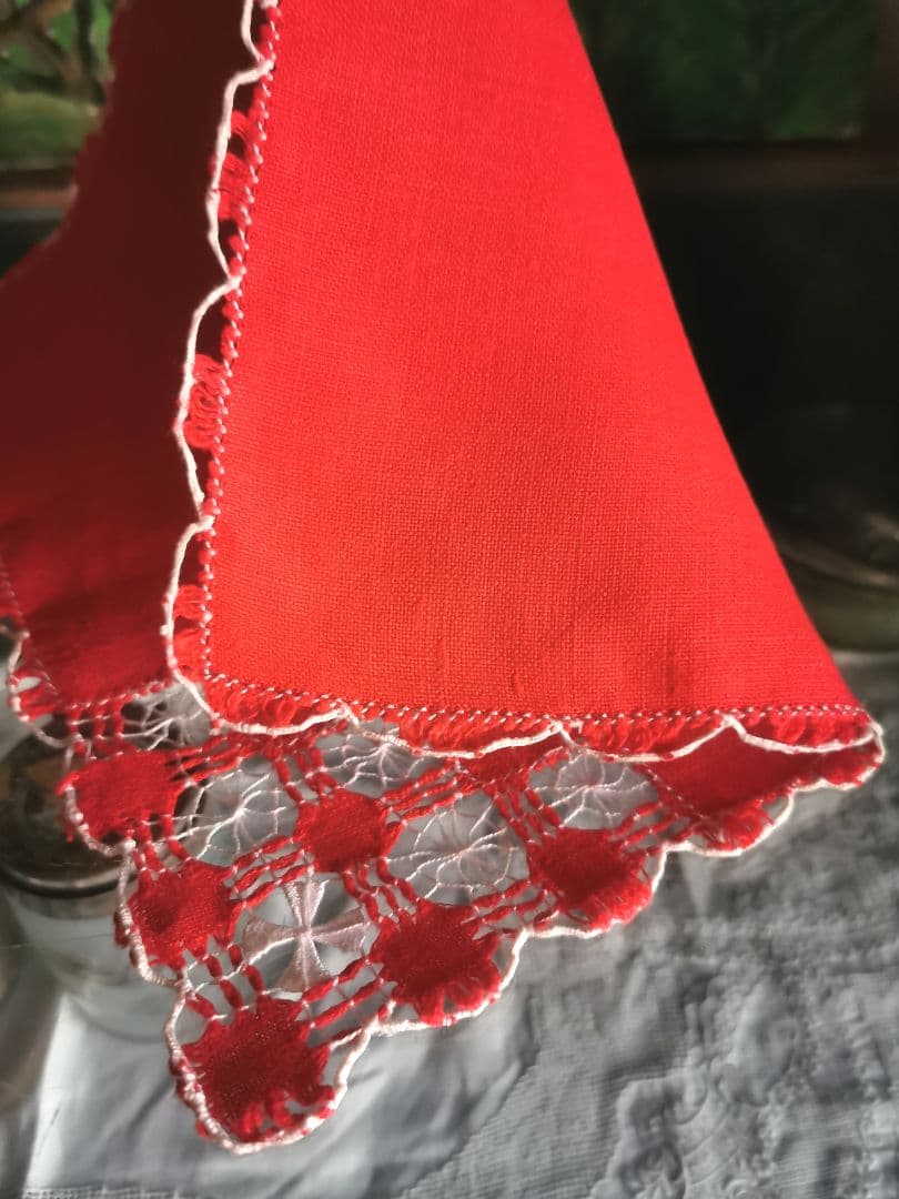 アンティークイギリス ホワイトニードルワークsabaレース梯子刺繍