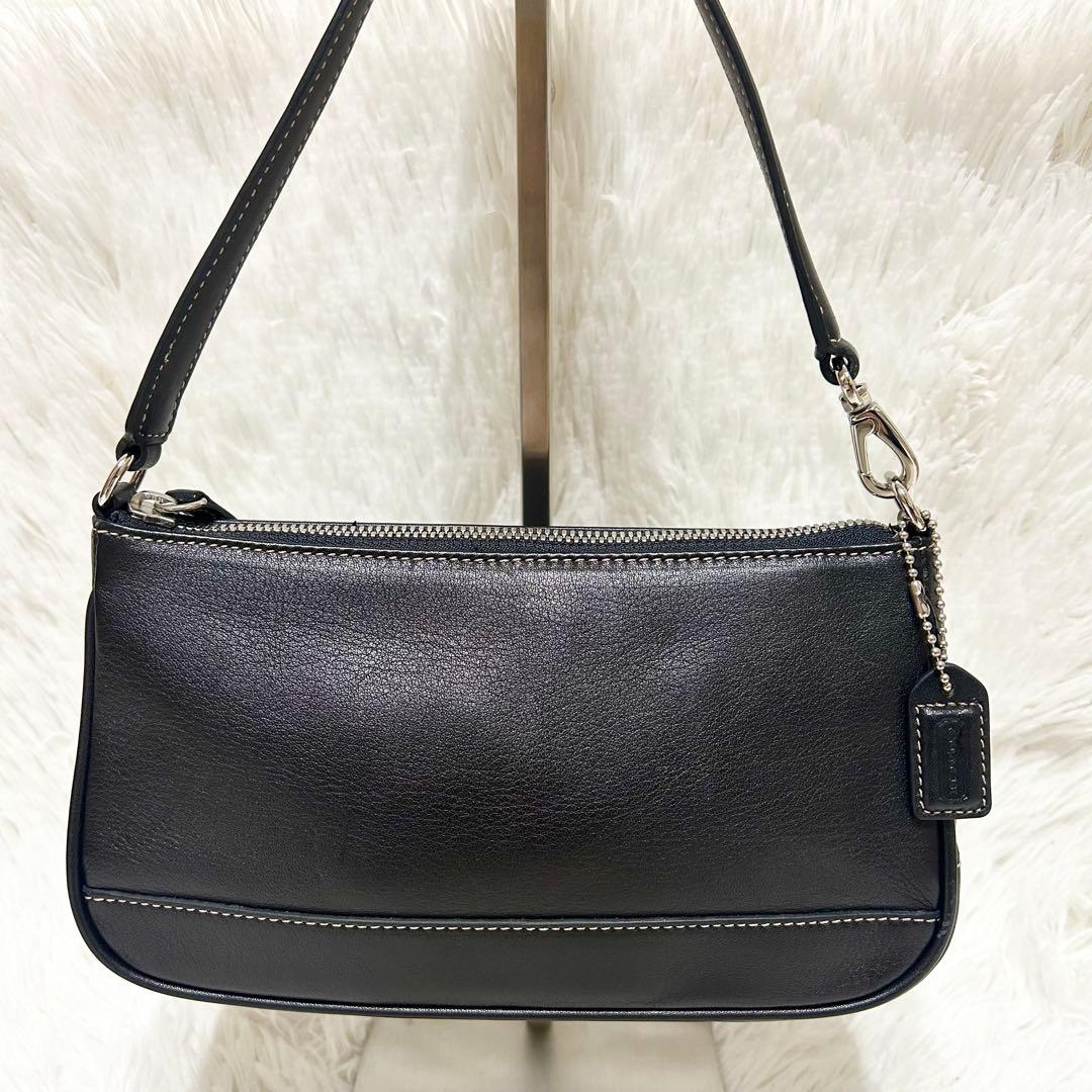 未使用級✨COACH ワンショルダーバッグ アクセサリーポーチ レザー y2k