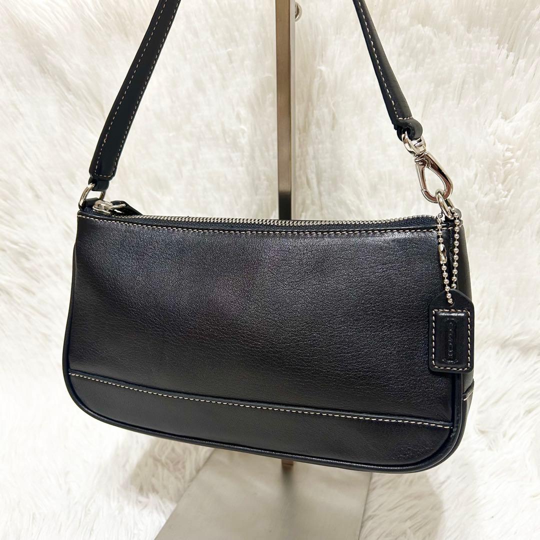 未使用級✨COACH ワンショルダーバッグ アクセサリーポーチ レザー y2k