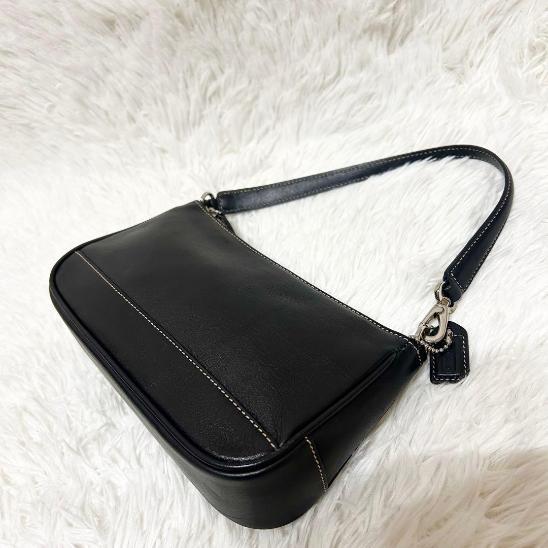 未使用級✨COACH ワンショルダーバッグ アクセサリーポーチ レザー y2k