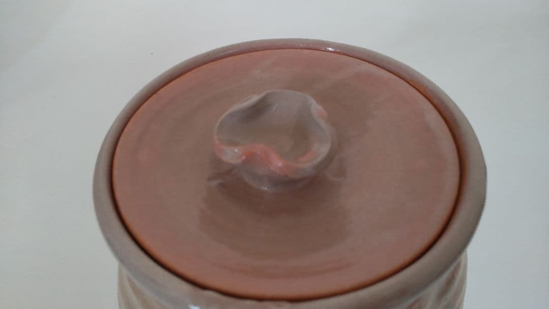 【茶道具】萩焼 水指 七代 佳炎造 芋頭