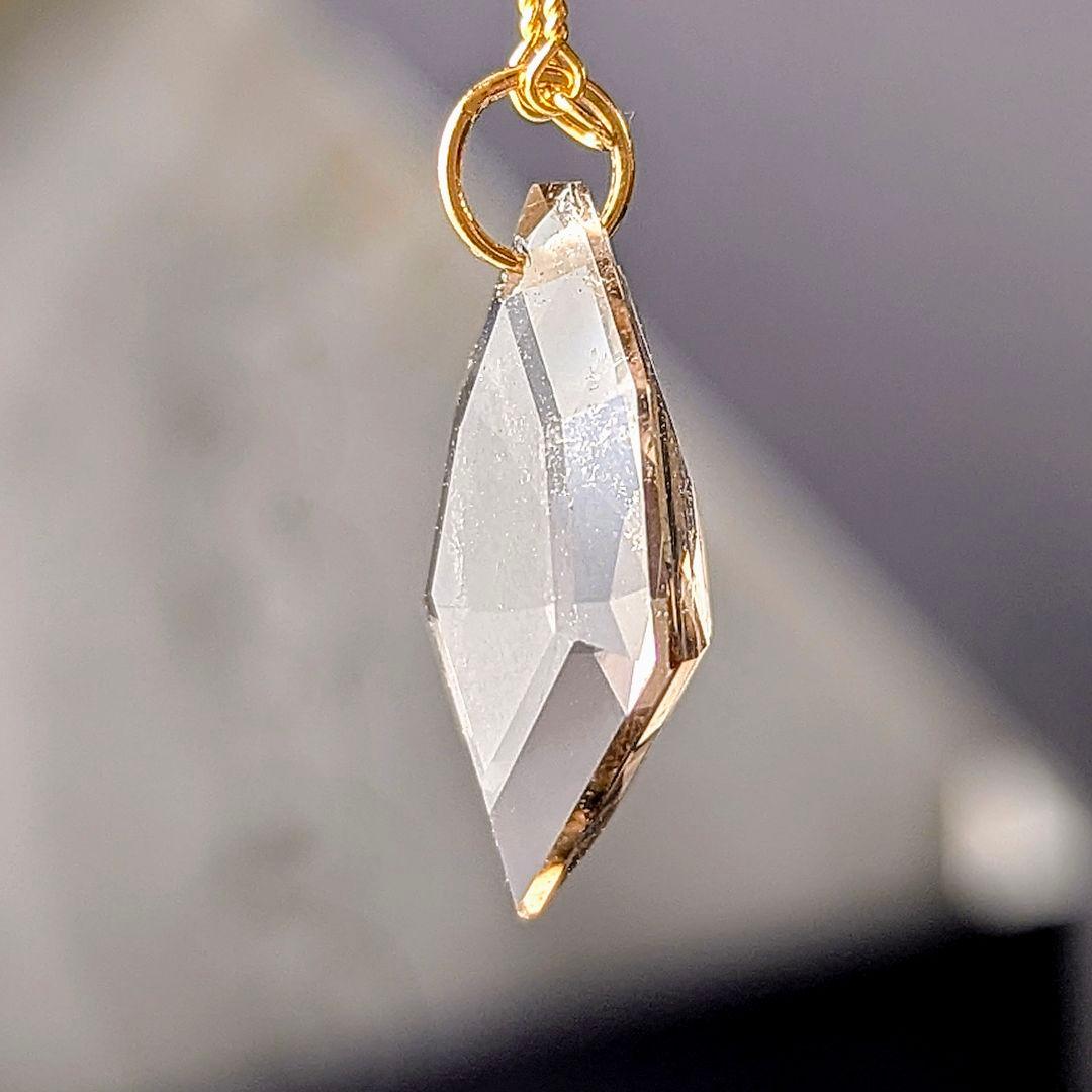 ♢N♢K18 大粒スモーキークォーツ 6.1ct ネックレスチャーム