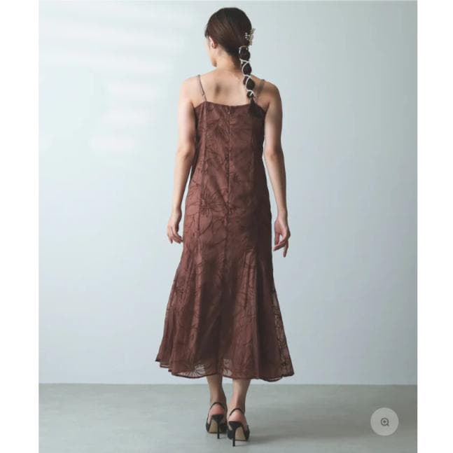 M カナ kana ボウタイボレロセットドレス ブラウン 結婚式 オケージョン