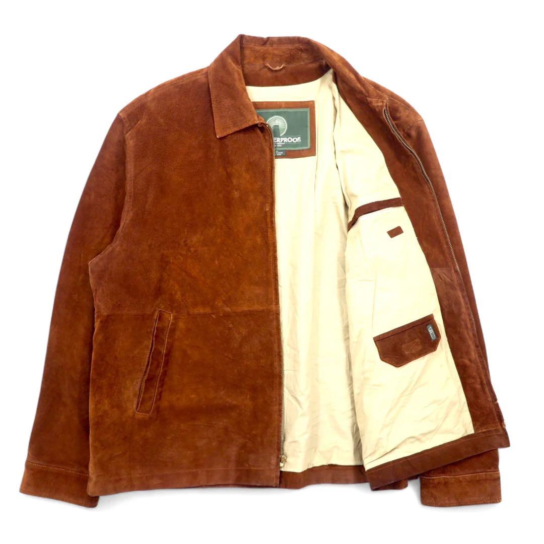 90年代 WEATHERPROOF スウェード レザー スウィングトップ XL