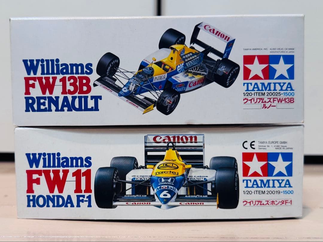 【未組立】タミヤ　ウィリアムズ　2台セット　1/20