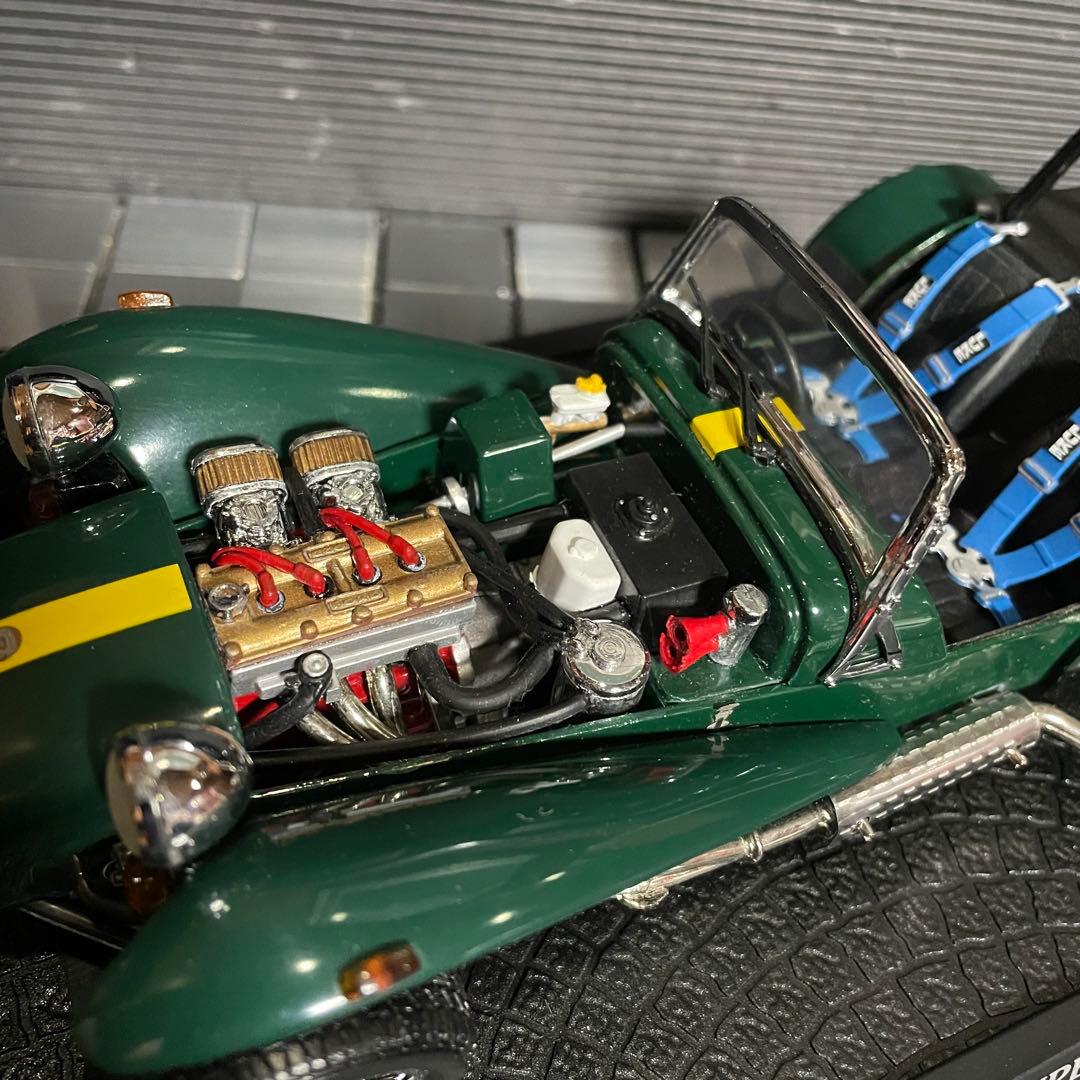 絶版未展示品 京商 1/18 ケータハム スーパーセブン イエローライン