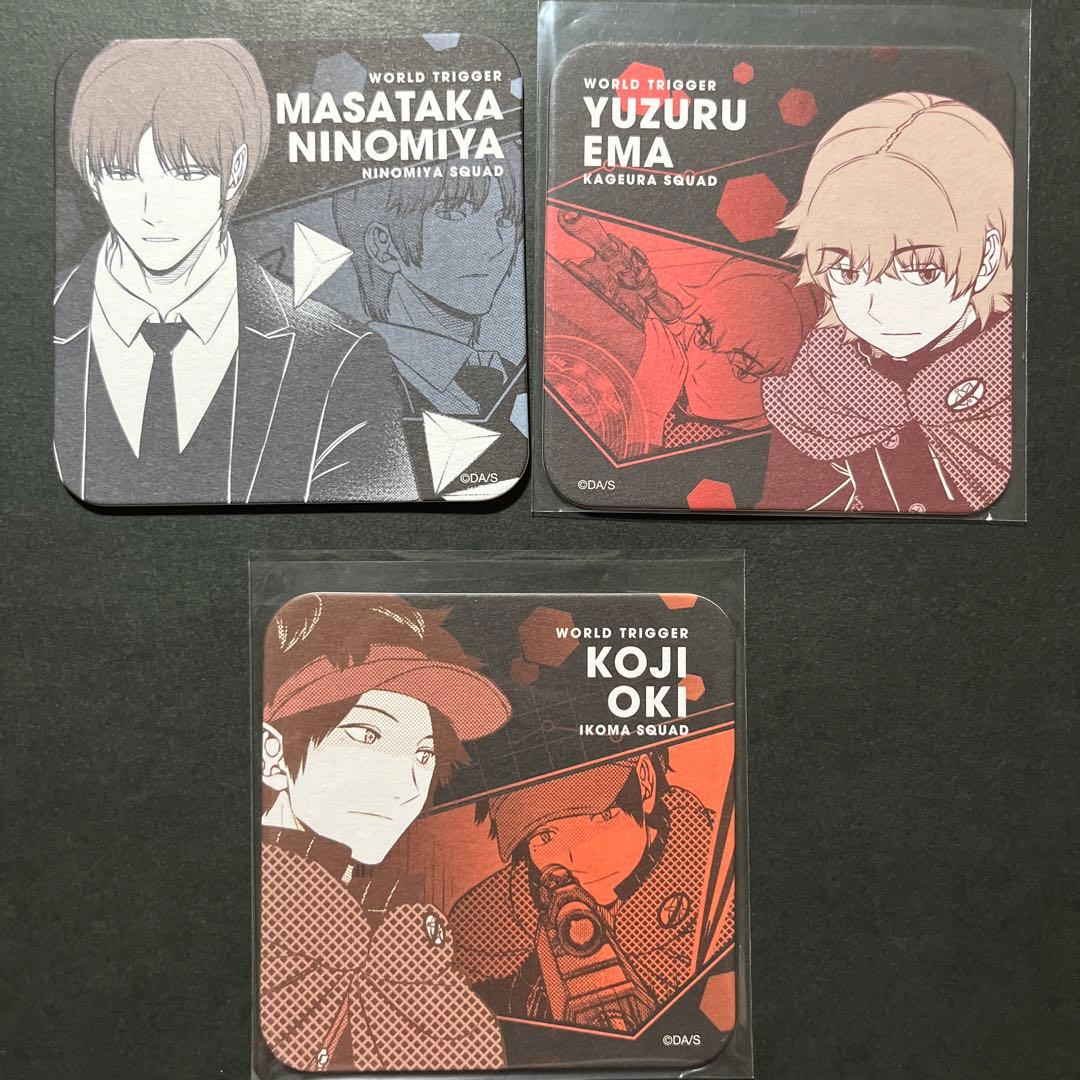 ワールドトリガー 原作コースター 二宮 絵馬 隠岐 - メルカリ