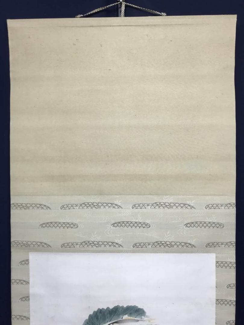 南海/鮎図/アユ図/掛軸/名家伝来/AC-183