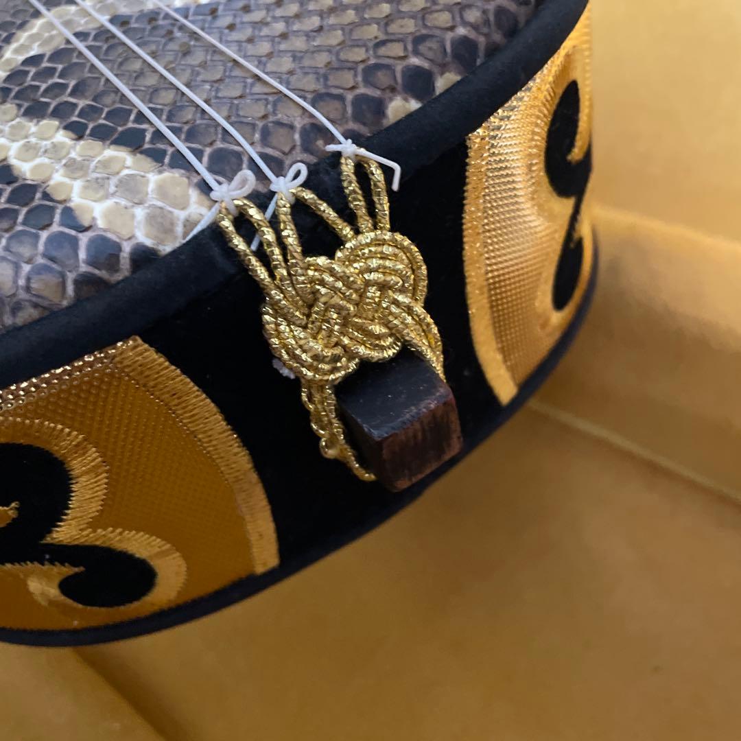 三味線 黒塗与那城？真壁型？ベルト付き ユナー スンチー沖縄 弦楽器 琉球