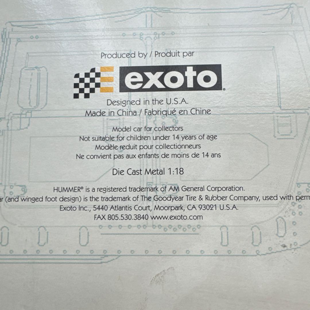 ThunderTrac HUMMER Soft Top exoto ミニカー模型