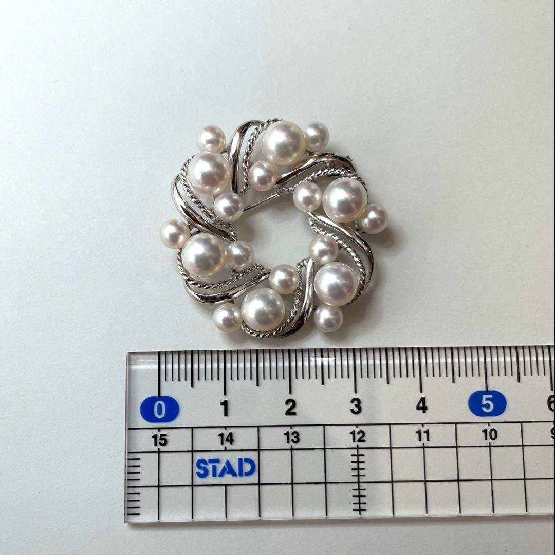 ミキモト ブローチ あこや真珠 本真珠 入学式 卒業式 パールブローチ