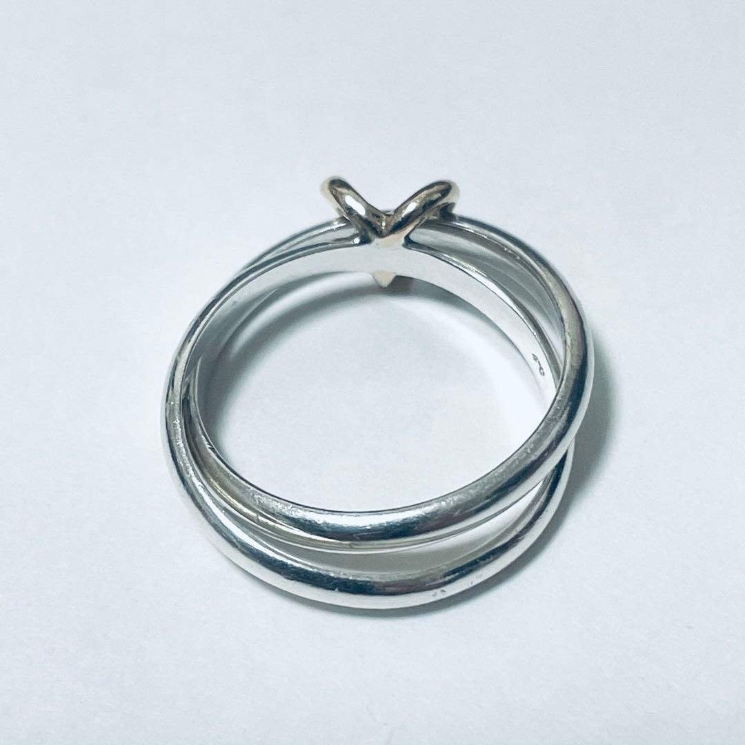 ami 4℃ シルバー&K10 二連リング