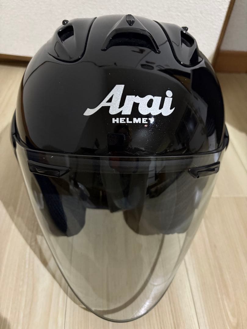 Arai ブラック ジェットヘルメット クリアシールド