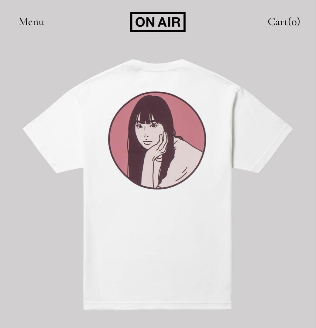 ON AIR Kyne Circle S/SL Tee (ホワイト)｜Kyne Circle S/SL Tee XL レア】