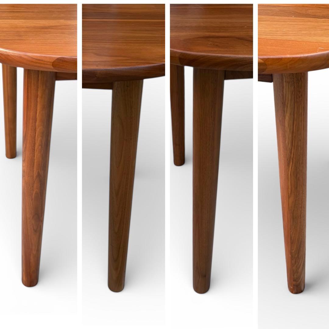 無印良品　ダイニングテーブル　ウォールナット　楕円　150cm 食卓　無垢材