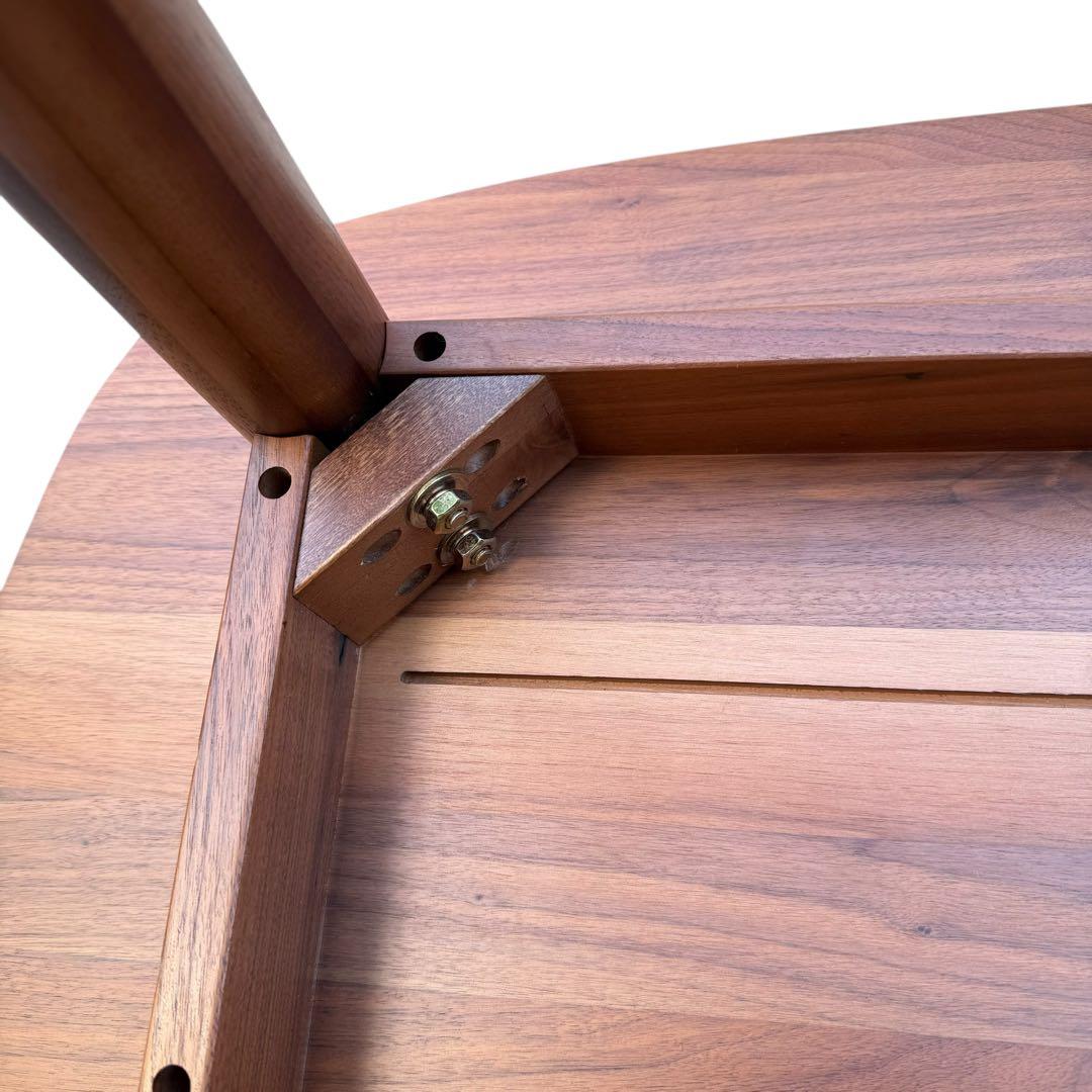 無印良品　ダイニングテーブル　ウォールナット　楕円　150cm 食卓　無垢材