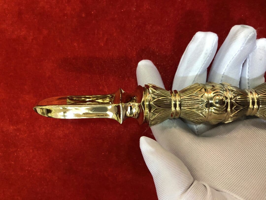 【修縁堂】チベット密教法器 独鈷杵 金剛杵 仏教美術 vajra 16.5cm