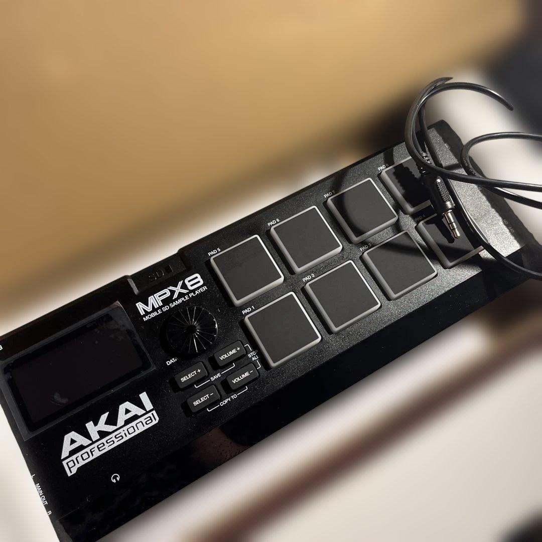 Akai Professional MPX8 サンプラー 8パッド 美品