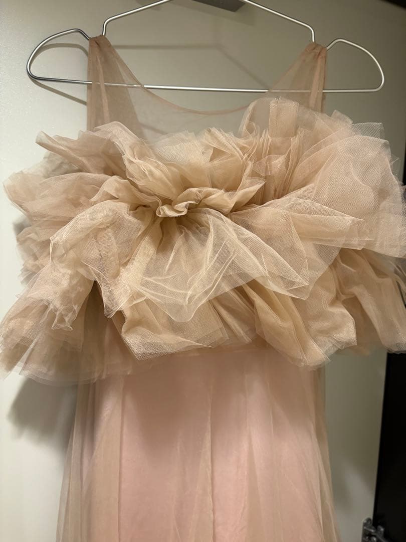 ドレスプロダクションW346　オーダーカラードレス　ピンクブラウン　ウェディング