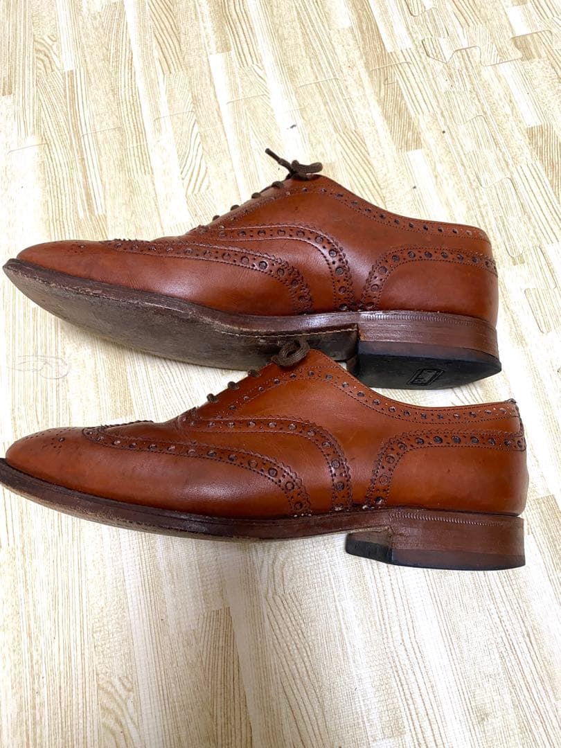 【美品】チャーチ　ブラウンウィングチップ UK7 日本サイズ25.0