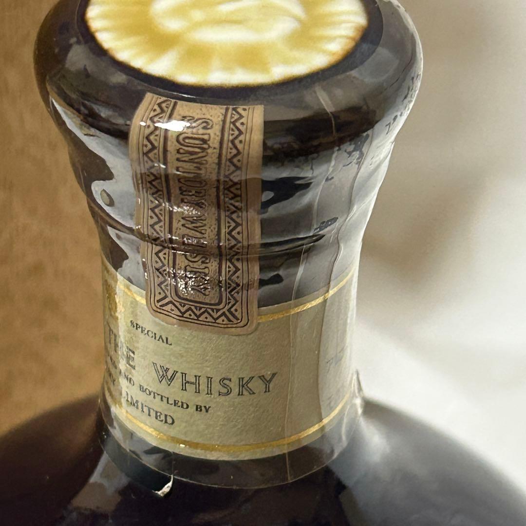希少未開栓】 サントリー ザ ウイスキー 有田焼 陶器ボトル 木箱付美品