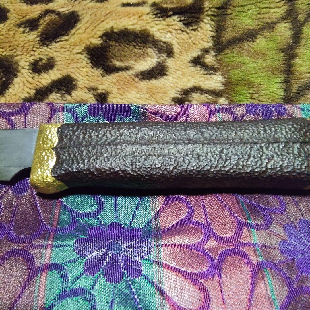 昭和初期頃 刀匠作 無銘 狩猟小刀 玉鋼｜玉鋼狩猟小刀 |