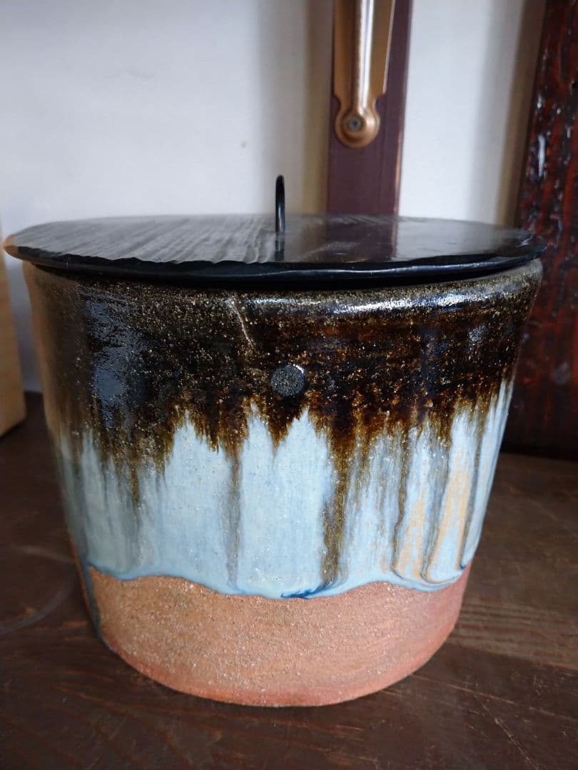 朝鮮唐津焼 水指（桐箱付） 小島喜昭