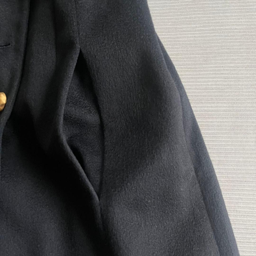 美品【フォクシー】コート ジャケット カシミヤ 金ボタン ブラック