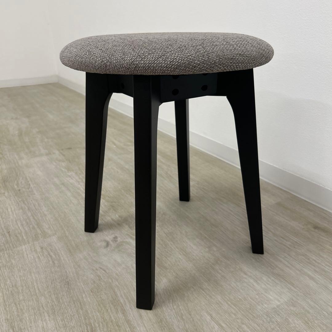 新品☆おしゃれな腰掛け スツール モダンな丸椅子 補助椅子 チェア グレー色