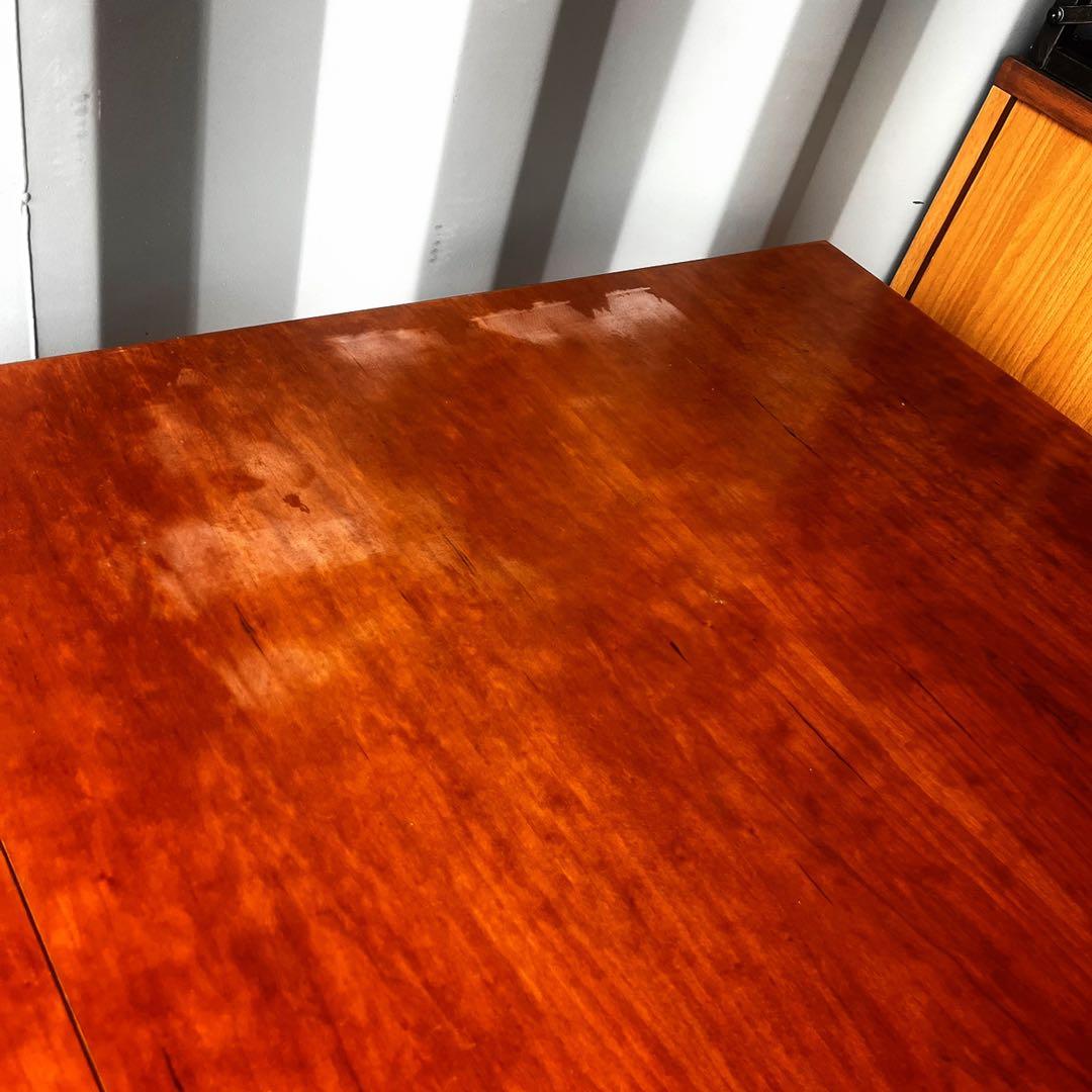 取付無料！北欧デンマーク スコビー 天然木アンティーク伸長ダイニングテーブル✨