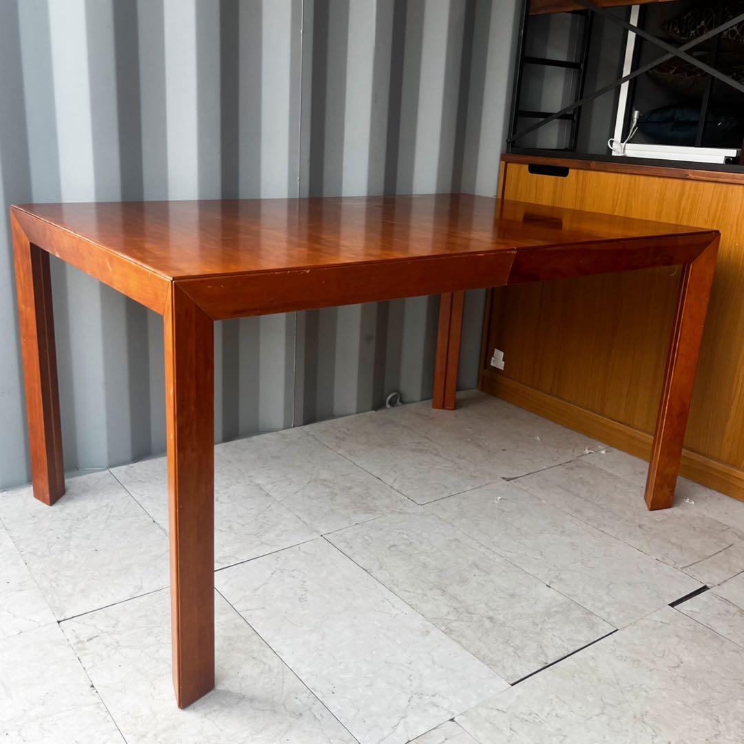 取付無料！北欧デンマーク スコビー 天然木アンティーク伸長ダイニングテーブル✨