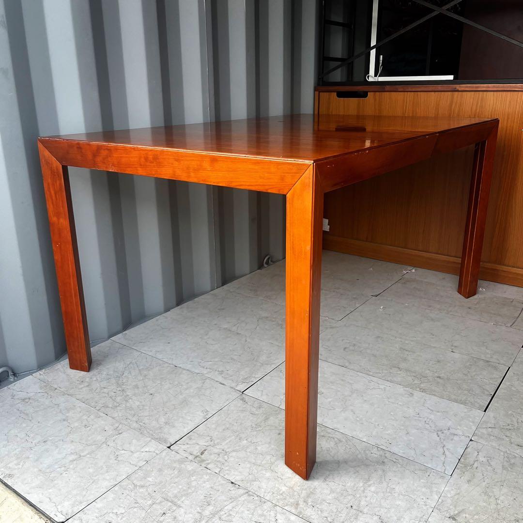 取付無料！北欧デンマーク スコビー 天然木アンティーク伸長ダイニングテーブル✨