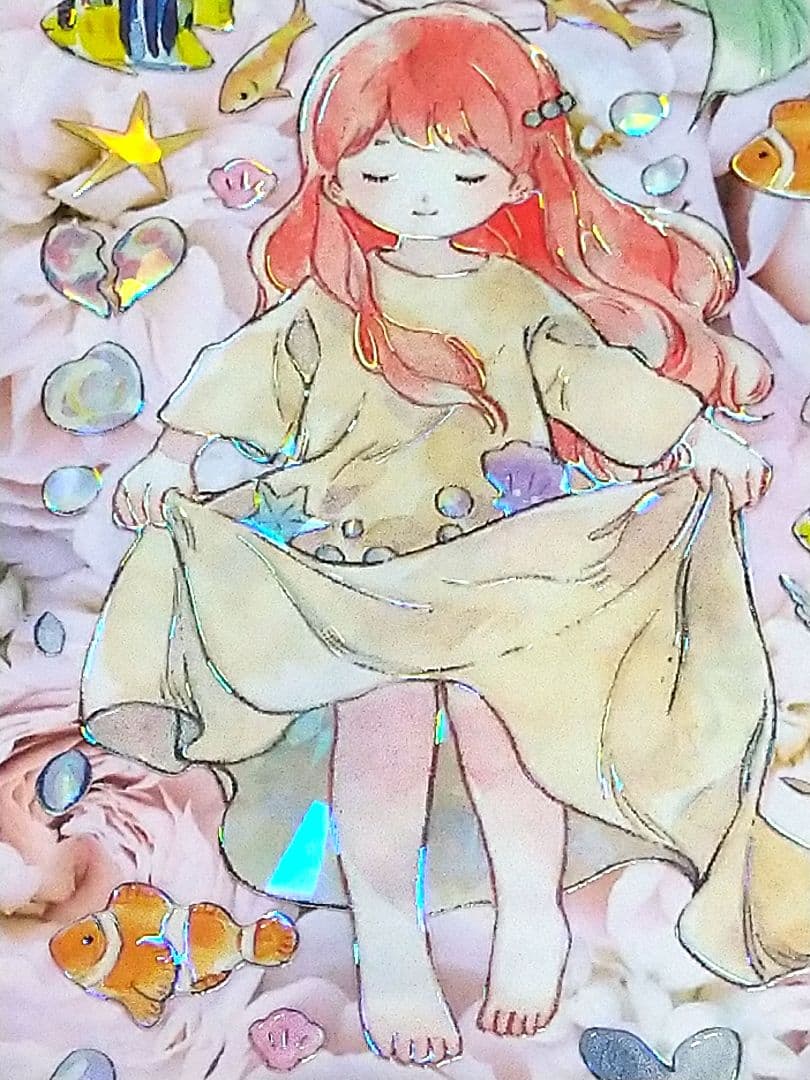 ✩のこり2✩J482＃人鱼之歌(贝壳光)E厘米切り売り海外人物マステ