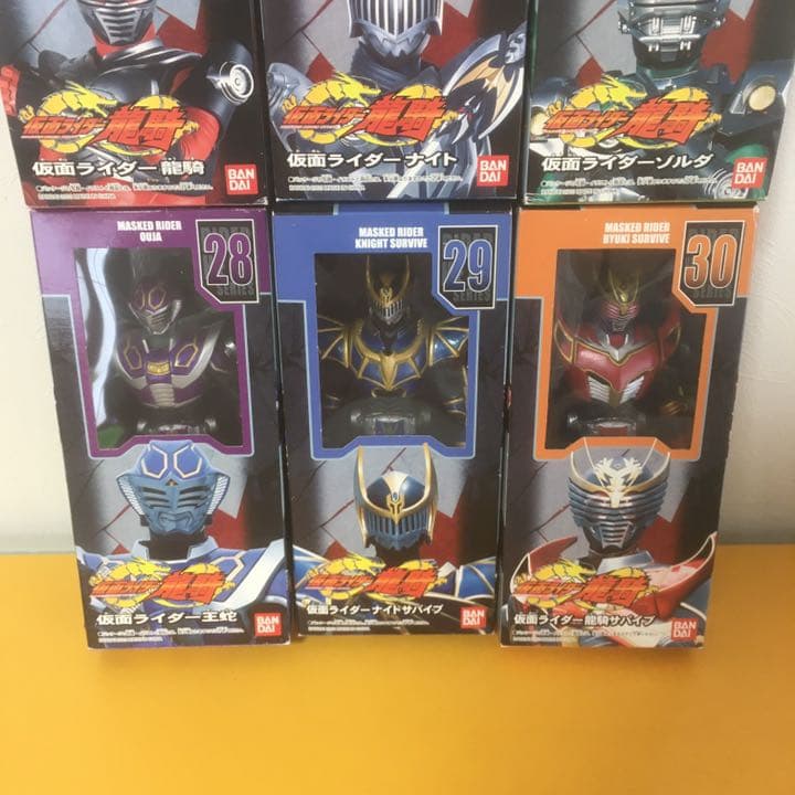 仮面ライダー龍騎×6点 ソフビ ライダーヒーローシリーズ（リニューアル版）