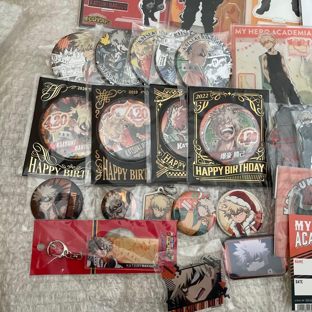 ヒロアカ 爆豪勝己 缶バッチ アクリルスタンド まとめ売り