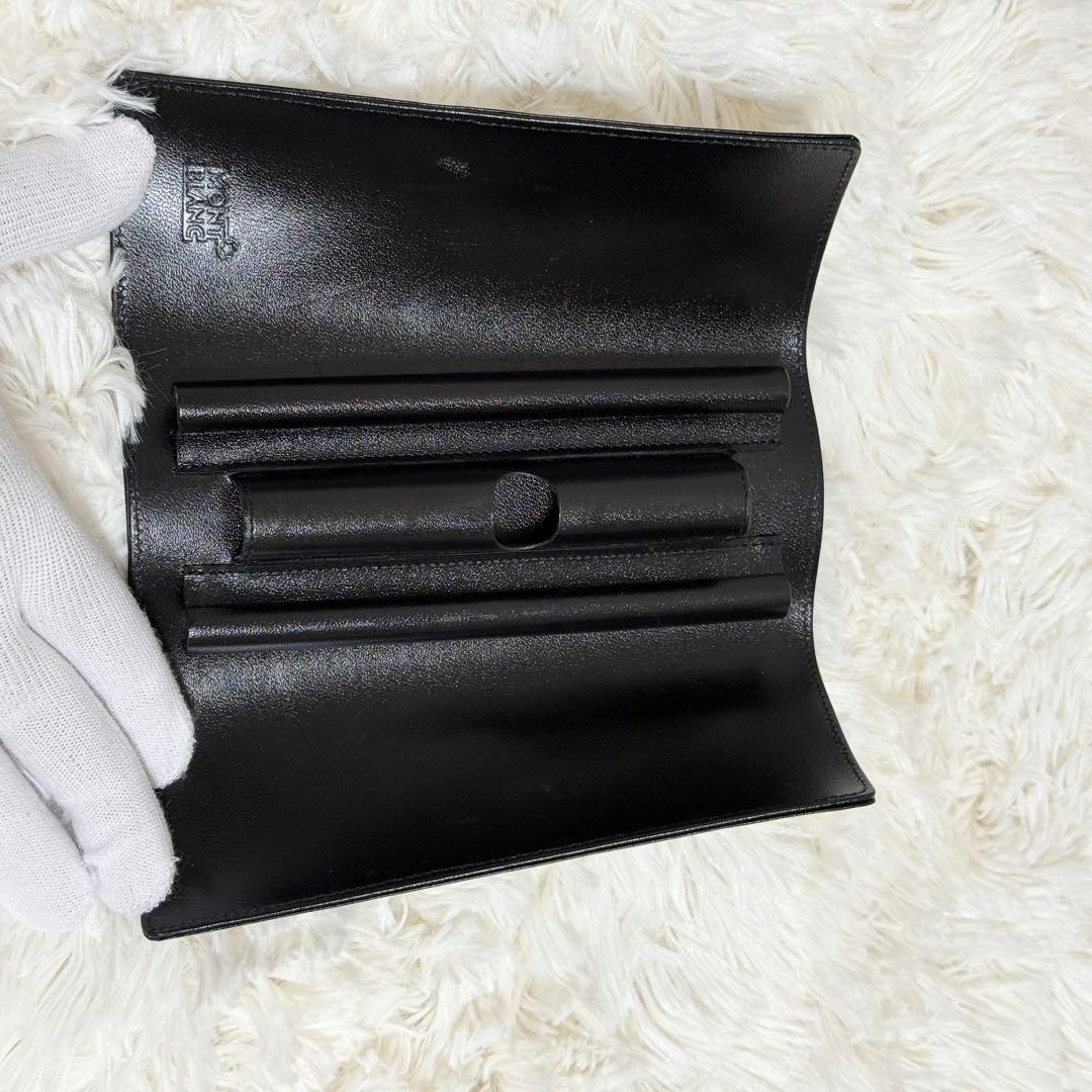 極美品】モンブラン ペンケース 希少タイプ ロゴ 【極美品】モンブラン