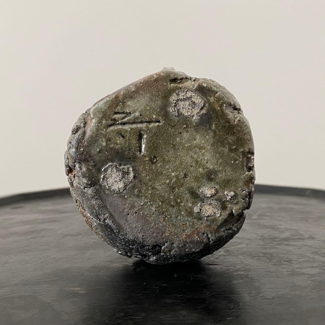 備前焼 原田拾六 「備前乱張小徳利」