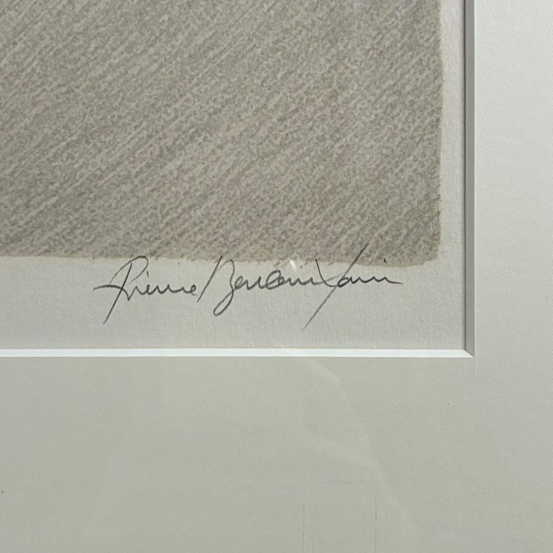 ピエール・ボンコンパン「小さなアネモネ」リトグラフ 直筆サイン入